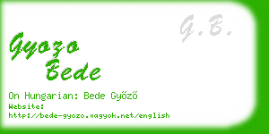 gyozo bede business card
